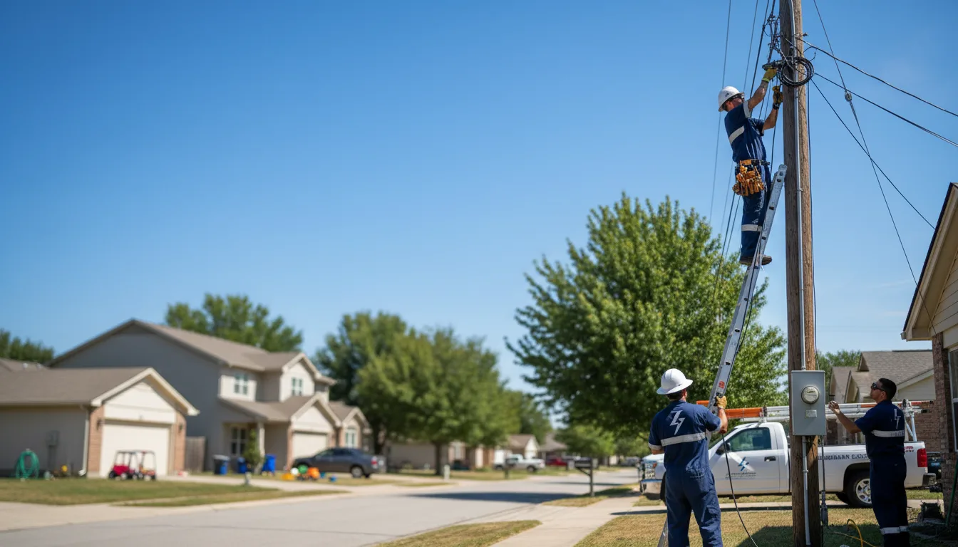 Residential electrician providing installation services in Coopers Plains, NY